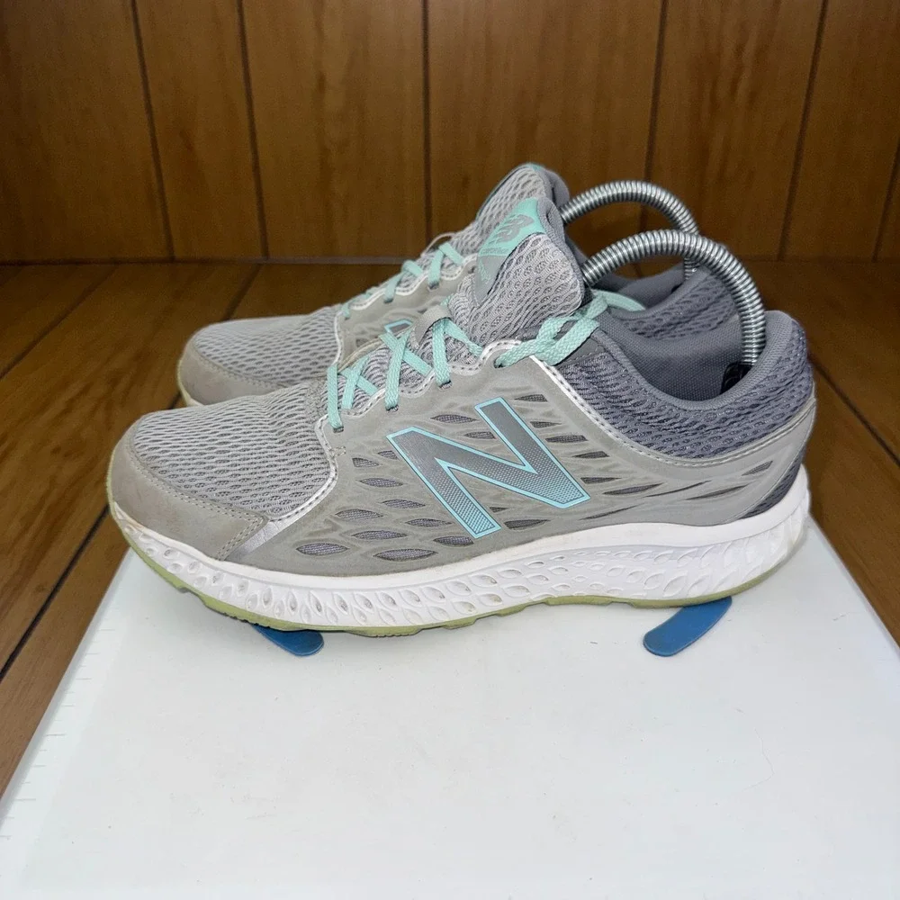 New Balance 420v3 Comfort Ride Running Shoes Grey Mint W420LS3 Womens 9